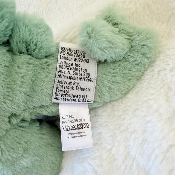 Jellycat Fossilly Stegosaurus Green Plush Dinosaur - Retired - Medium - Picture 10 of 15